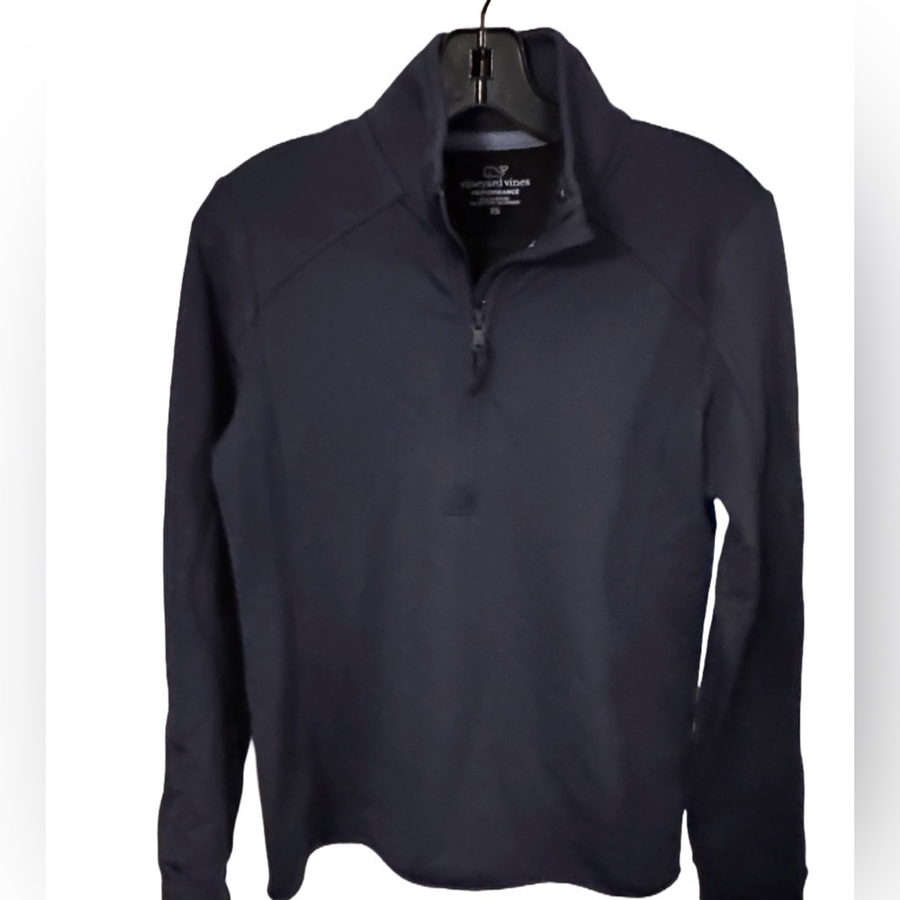 Vineyard Vines Womens Navy Blue Pullover Jacket 1/4 Zip Performance Golf Sz XS